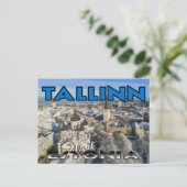 Tallinn, bezoek Estland briefkaart (Staand voorkant)