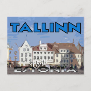 Tallinn, bezoek Estland briefkaart