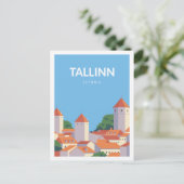Tallinn Estland Beroemde Reisplaats Illustratie Briefkaart (Staand voorkant)