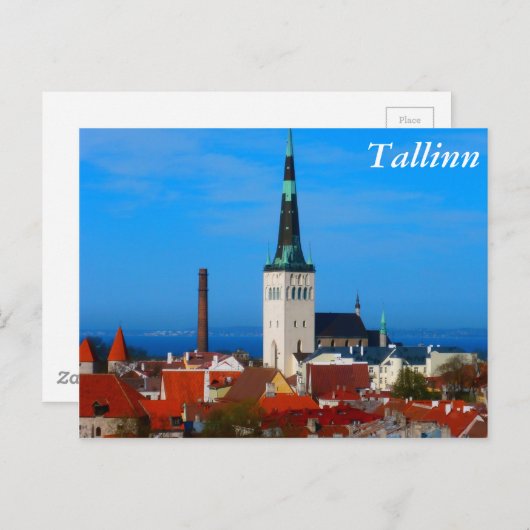 Tallinn, Estland Briefkaart (Voorkant / Achterkant)