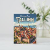 Tallinn Estland Briefkaart (Staand voorkant)