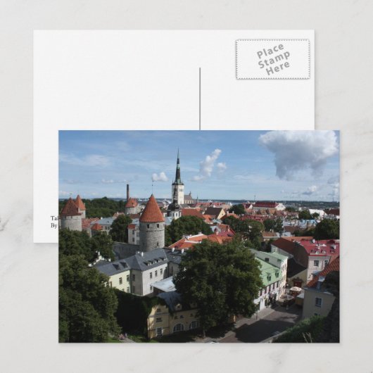 Tallinn, Estland Briefkaart (Voorkant / Achterkant)