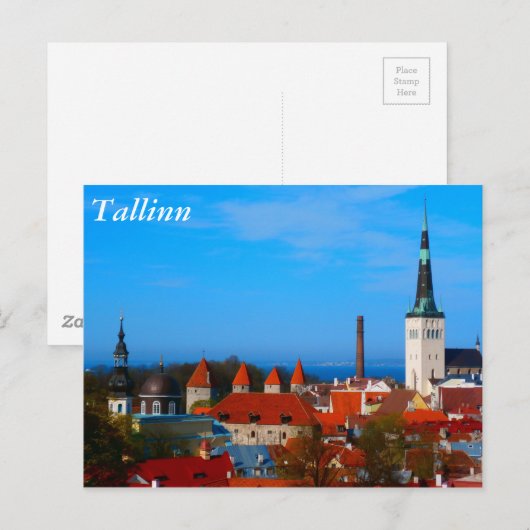Tallinn, Estland Briefkaart (Voorkant / Achterkant)