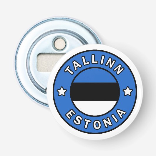 Tallinn Estland Button Flesopener (Voorkant)