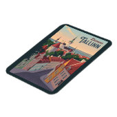 Tallinn Estland Illustratie Reizen Art Vintage Magneet (Linkerzijde)