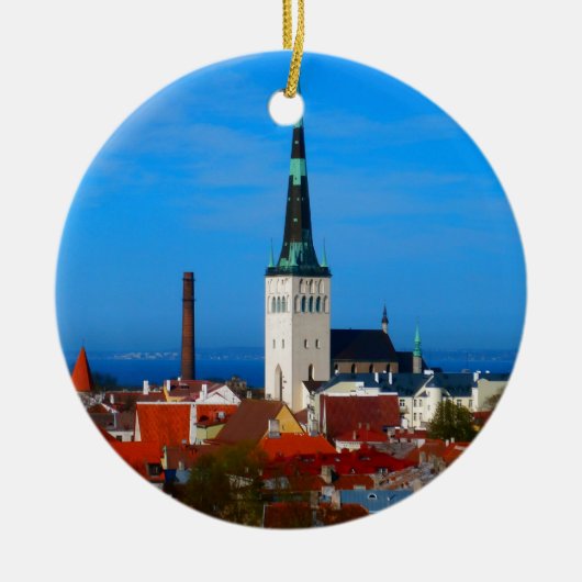Tallinn, Estland Keramisch Ornament (Voorkant)