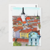 Tallinn Estland Kunstkaart Briefkaart (Voorkant / Achterkant)