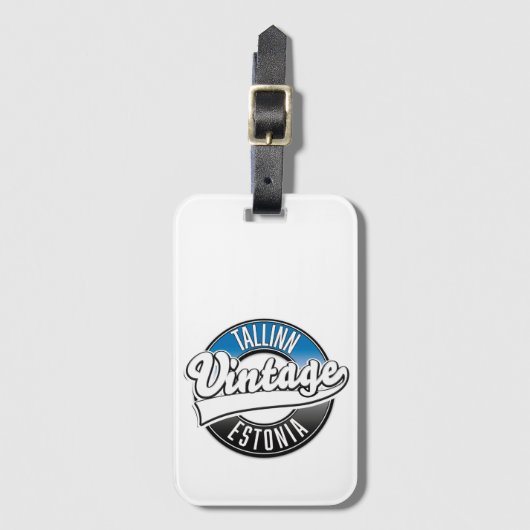 Tallinn Estland  logo Bagagelabel (Voorkant (verticaal))