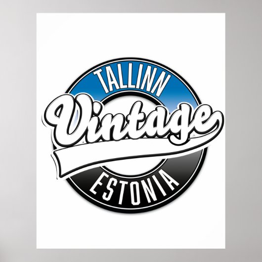 Tallinn Estland  logo Poster (Voorkant)