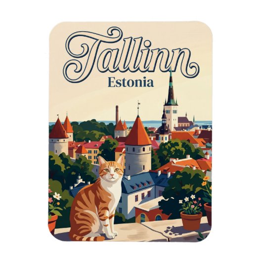 Tallinn Estland Magneet (Verticaal)