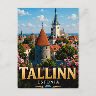 Tallinn Estland Middeleeuwse Oude Stad 🏰 Briefkaart