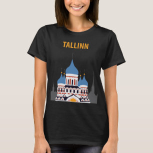 Tallinn Estland Orthodoxe Kerk Reizen T-shirt