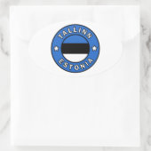 Tallinn Estland Ovale Sticker (Tas)