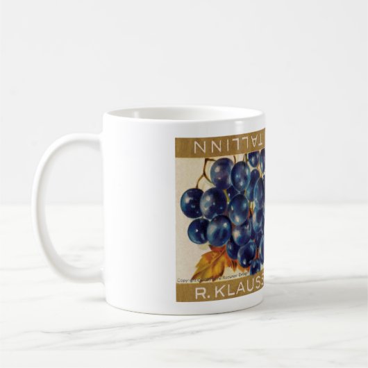 Tallinn, Estland Raisin Chocolate Bar Wrapper Mok (Links)