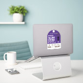 Tallinn Estland reisbiljet Sticker (Laptop op bureau)