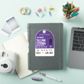 Tallinn Estland reisbiljet Sticker (iPad Cover)