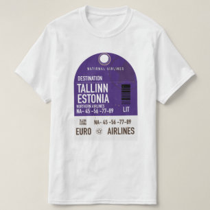 Tallinn Estland reisbiljet T-shirt