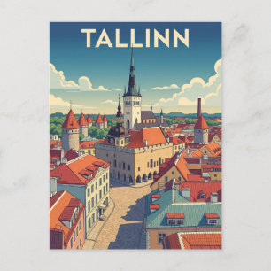  Tallinn Estland Reizen Briefkaart