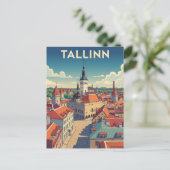  Tallinn Estland Reizen Briefkaart (Staand voorkant)