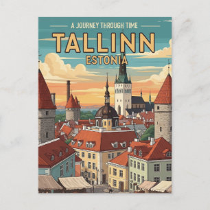 Tallinn Estland Reizen Briefkaart