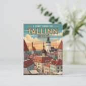  Tallinn Estland Reizen Briefkaart (Staand voorkant)
