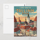  Tallinn Estland Reizen Briefkaart (Voorkant / Achterkant)