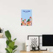 Tallinn Estland Retro Reis Kunst Vintage Poster (Thuiskantoor)
