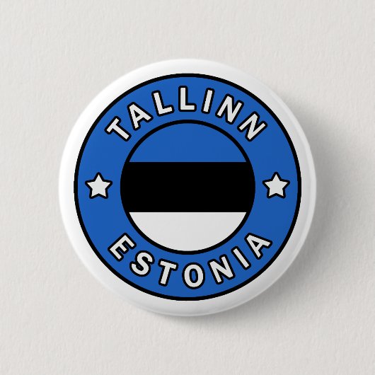 Tallinn Estland Ronde Button 5,7 Cm (Voorkant)