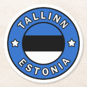 Tallinn Estland Ronde Kartonnen Onderzetter (Voorkant)