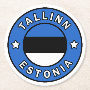 Tallinn Estland Ronde Kartonnen Onderzetter
