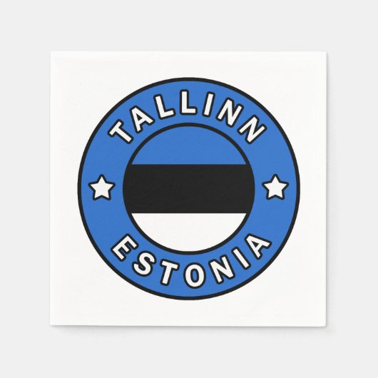 Tallinn Estland Servetten (Voorkant)
