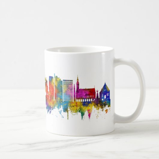 Tallinn Estland Silhouette Koffiemok (Rechts)