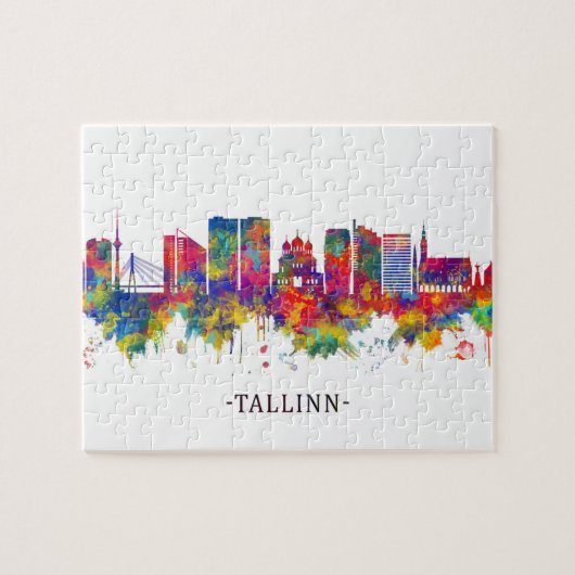 Tallinn Estland Skyline Legpuzzel (Horizontaal)