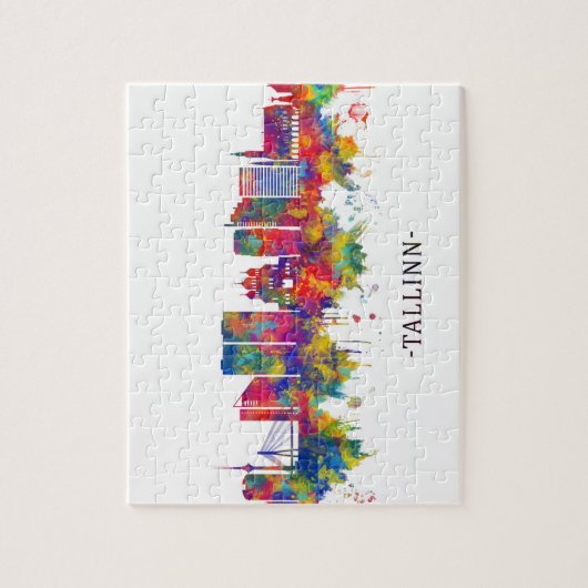 Tallinn Estland Skyline Legpuzzel (Verticaal)