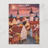 Tallinn Estland Street Travel Briefkaart (Voorkant)