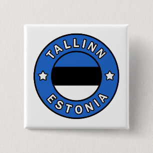 Tallinn Estland Vierkante Button 5,1 Cm