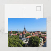 Tallinn Estonia Old Town Briefkaart (Voorkant / Achterkant)