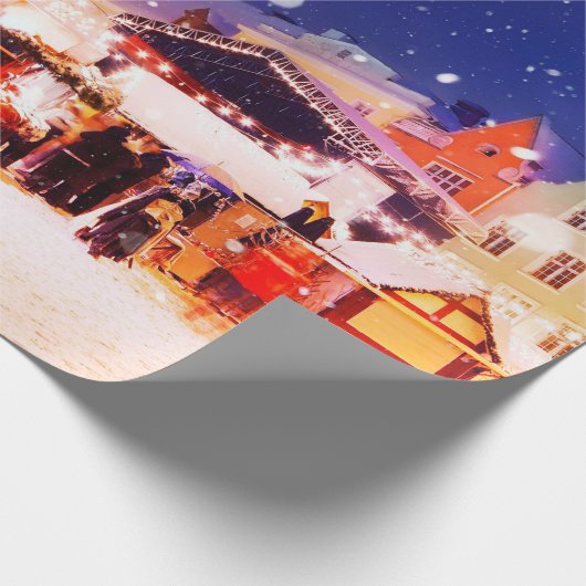 Tallinn-kerstmarkt. Cadeaupapier (Hoek)