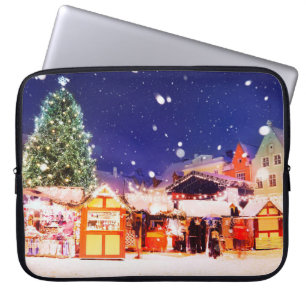 Tallinn-kerstmarkt. Laptop Sleeve