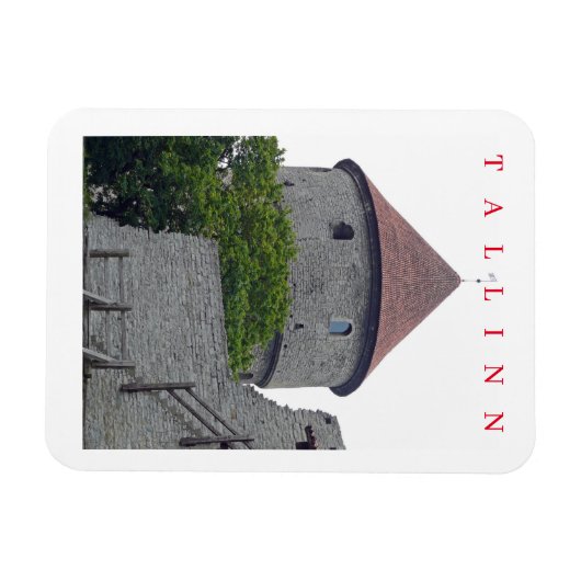 Tallinn Kiek in de Kok uitzicht koelkastmagneet Magneet (Horizontaal)