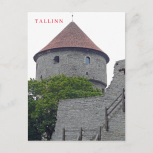Tallinn Kiek in het briefkaart van het Kok-uitzich