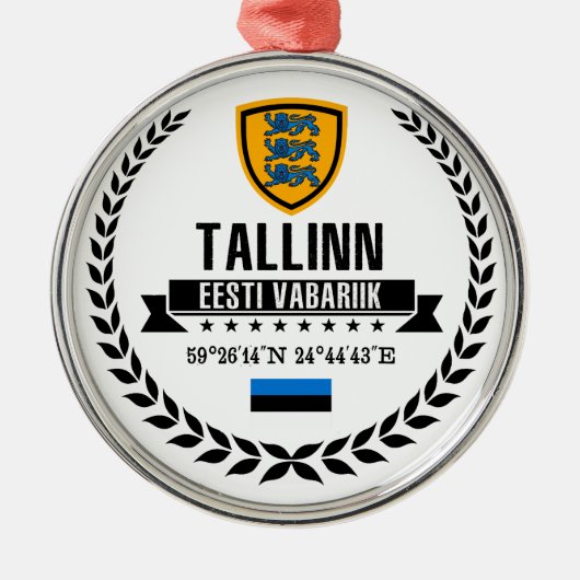 Tallinn Metalen Ornament (Voorkant)