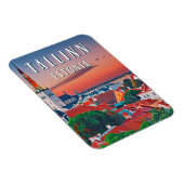 Tallinn, middeleeuwse stad van Estland Magneet (Rechterzijde)