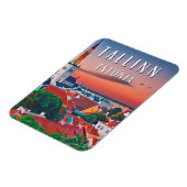 Tallinn, middeleeuwse stad van Estland Magneet (Linkerzijde)