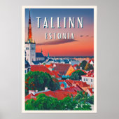 Tallinn, middeleeuwse stad van Estland Poster (Voorkant)
