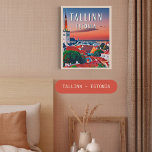 Tallinn, middeleeuwse stad van Estland Poster<br><div class="desc">Tallinn is de hoofdstad van Estland en de belangrijkste haven van het land. Het ligt aan de kust van de Finse Golf,  die deel uitmaakt van de Oostzee.</div>