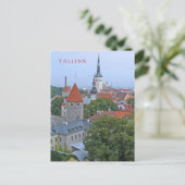 Tallinn Old Town uitzicht briefkaart (Staand voorkant)