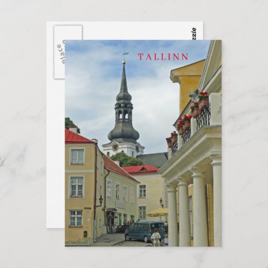 Tallinn Oude Stad uitzicht ansichtkaart Briefkaart (Voorkant / Achterkant)