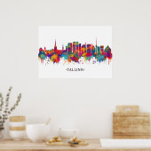 Tallinn Skyline Poster (Keuken)