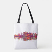 Tallinn Skyline Tote Bag (Achterkant)